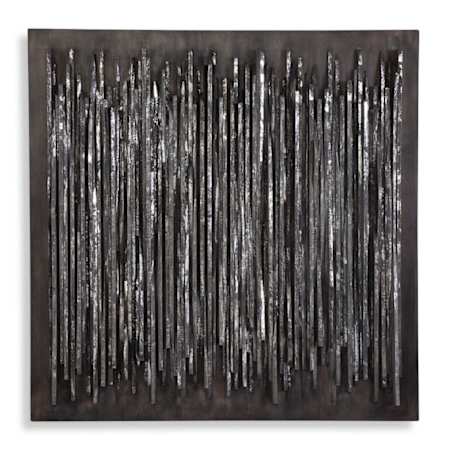 Uttermost Emerge 40-3/16" x 40-3/16" Frameless Decorative Panel Gray