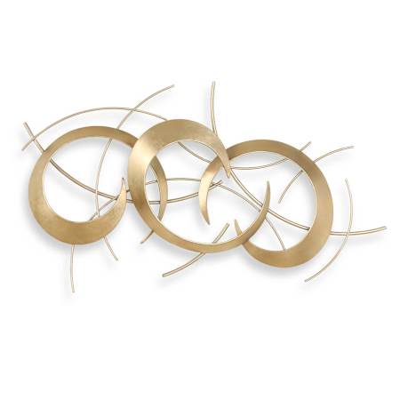 Uttermost Motivate 24" Tall Iron Abstract Wall Art Antique Gold