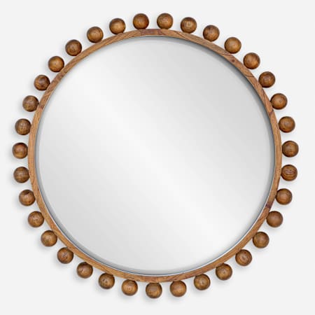 Uttermost Cyra 44" Diameter Circular Beveled Accent Mirror Brown
