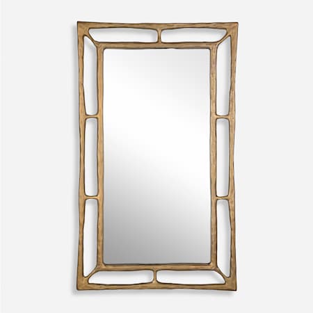 Uttermost Felix 30"W x 50"H Rectangular Flat Accent Mirror Gold