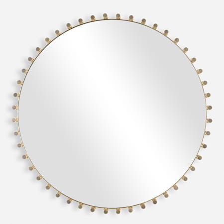 Uttermost Avelyne 37-1/4" Diameter Circular Flat Accent Mirror Brass