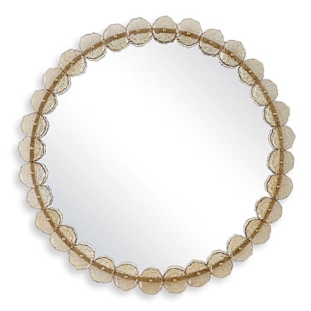 Uttermost Nolina 38-1/4" Diameter Circular Flat Accent Mirror Gold