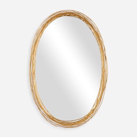 Uttermost Gillian 26"W x 38-3/4"H Oval Flat Accent Mirror Gold