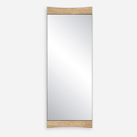 Uttermost Russo 30"W x 81-1/4"H Rectangular Flat Accent Mirror Bronze