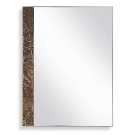 Uttermost Hanover 26-3/4"W x 35-5/8"H Rectangular Flat Iron and Marble Framed Accent Mirror Golden Bronze