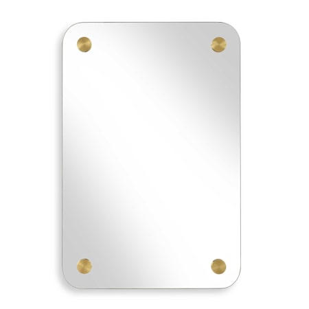 Uttermost Hamrick 24"W x 36"H Rectangular Flat Frameless Accent Mirror Brass