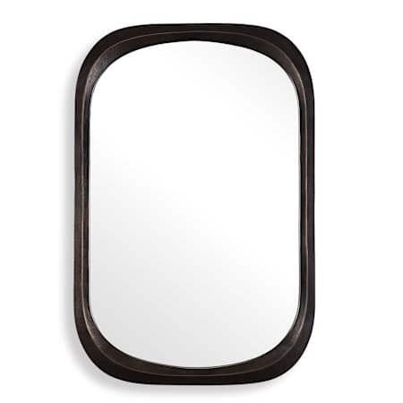 Uttermost Malone 24"W x 36-1/2"H Rectangular Flat Aluminum Framed Accent Mirror Dark Bronze