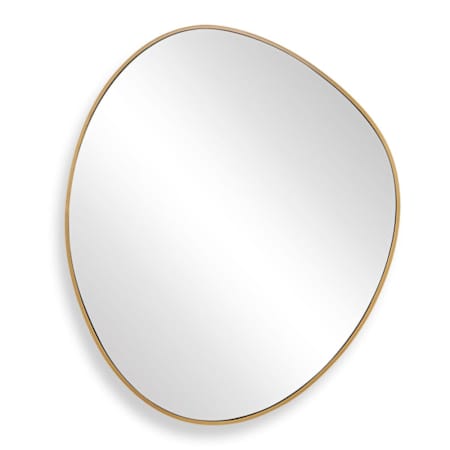 Uttermost Distort Designer Mirror Plated Antique Brass