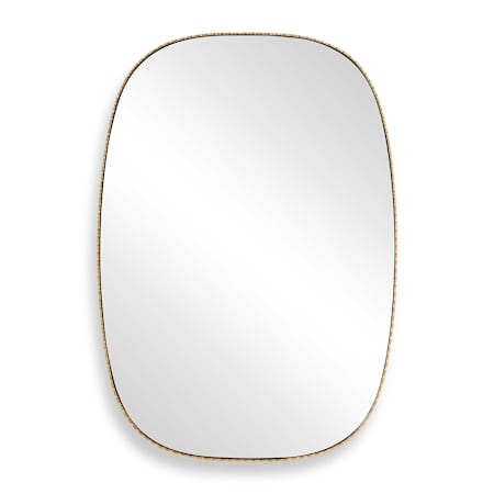 Uttermost Nidia 28-1/2" W x 40-1/2" H Rectangular Flat Accent Mirror Gold
