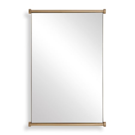 Uttermost Scroll Mirror 26" W X 38" H Plated Antique Brass