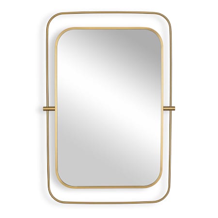 Uttermost Moreni 30"W x 43-1/2"H Rectangular Flat Framed Accent Mirror Brass