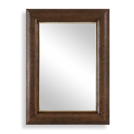 Uttermost Donovan 31-3/4"W x 43-1/4"H Rectangular Flat Framed Accent Mirror Woodtone