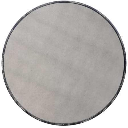 Uttermost Argand 43" Diameter Circular Framed Bathroom Mirror Aged Black