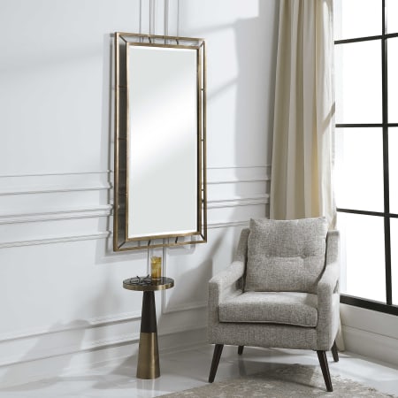 Uttermost 28" W x 55-7/8" H Rectangular Framed Bathroom Mirror Copper