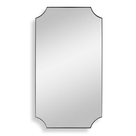Uttermost Lennox 22-1/8" W x 40-1/8" H Rectangular Flat Accent Mirror Black