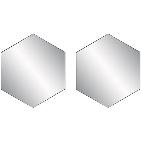 Uttermost Amaya 23-1/4" W x 20-1/4" H Geometric Framed Bathroom Mirror Matte Black