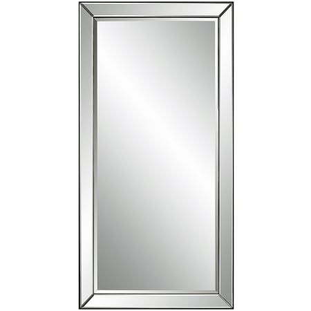 Uttermost Lytton 24" W x 48" H Rectangular Framed Bathroom Mirror Black