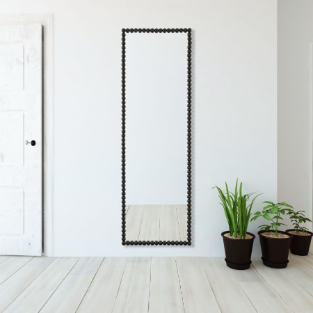 Uttermost Serna 24" W x 72-1/4" H Rectangular Framed Bathroom Mirror Satin Black