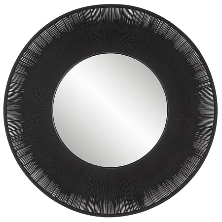 Uttermost Sailors Knot 51-1/4" Diameter Sunburst Framed Bathroom Mirror Black