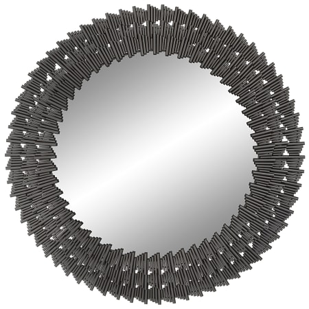 Uttermost Illusion 31-1/2" Diameter Circular Framed Bathroom Mirror Steel Gray