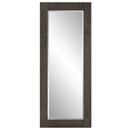 Uttermost Figaro 24-1/2" W x 72-5/8" H Rectangular Framed Bathroom Mirror Aged Gray Wash
