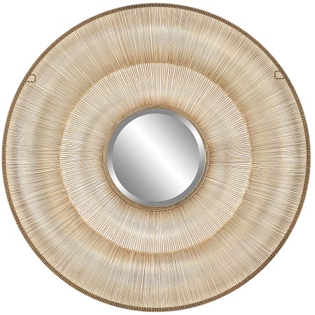Uttermost Bauble 14" Diameter Circular Framed Bathroom Mirror Antique Gold