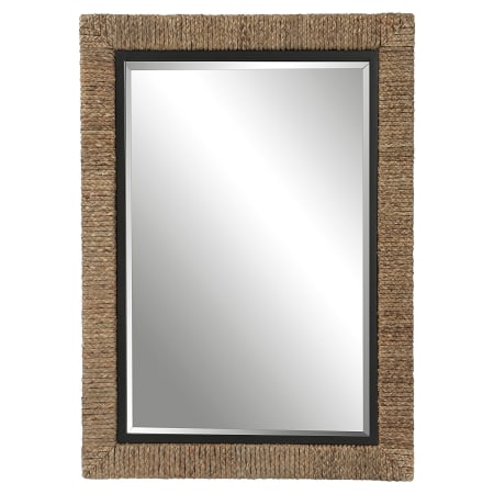 Uttermost Island 30" W x 41" H Rectangular Framed Bathroom Mirror Natural Wood / Black