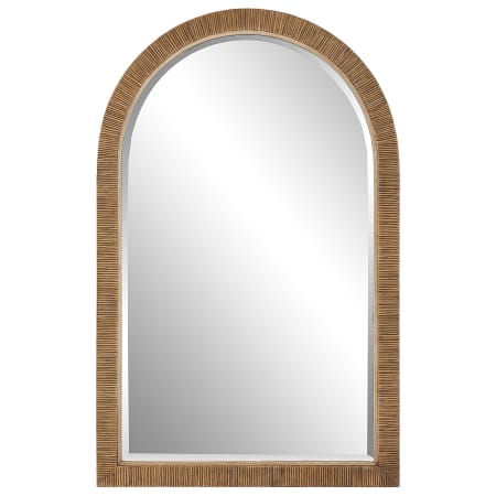 Uttermost Cape 34-1/2" W x 54-1/4" H Arched Framed Bathroom Mirror Natural