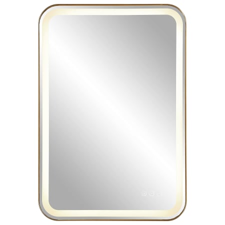 Uttermost Crofton 22" W x 32" H Rectangular Framed Bathroom Mirror Brushed Brass