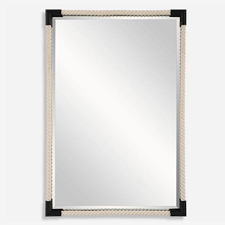 Uttermost Marina 24-1/8"W x 36"H Rectangular Beveled Accent Mirror White