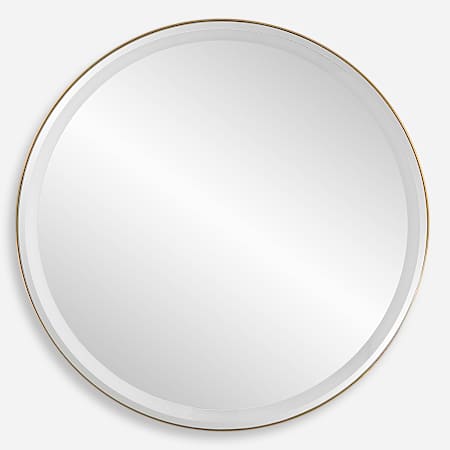 Uttermost Crofton 32" Diameter Circular Flat Accent Mirror Gold