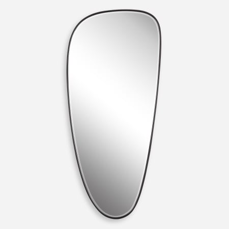 Uttermost Olona 27" W x 60" H Specialty Framed Bathroom Mirror Satin Black