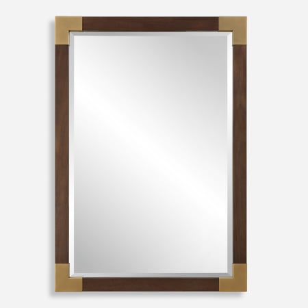 Uttermost Rhea 27-1/2" W x 39-3/8" H Rectangular Framed Bathroom Mirror Walnut