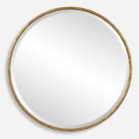 Uttermost Sutton 47-1/4" Diameter Circular Framed Bathroom Mirror Gold