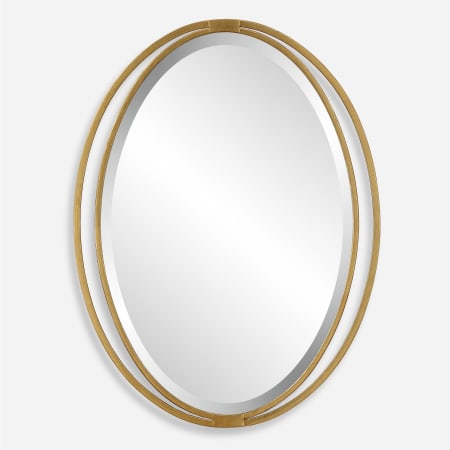 Uttermost Rhodes 24-1/4" W x 31-7/8" H Oval Framed Bathroom Mirror Gold
