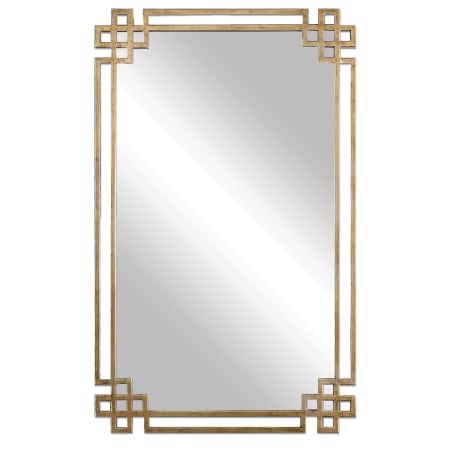Uttermost Devoll 22-3/4" W x 36-5/8" H Rectangular Metal Framed Bathroom Mirror Oxidized Gold