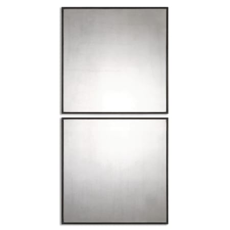 Uttermost Matty Squares 23-1/2" W x 23-1/2" H Square Framed Bathroom Mirror Antiqued Mirror