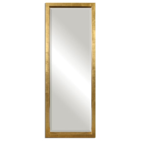 Uttermost Edmonton 27-1/2" W x 75-1/2" H Rectangular Wood Framed Bathroom Mirror Antiqued Gold Leaf