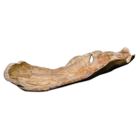 Uttermost Teak Leaf Wooden Bowl Natural Teak Wood