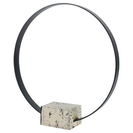 Uttermost 18" Wide Stone and Metal Sculpture Satin Black