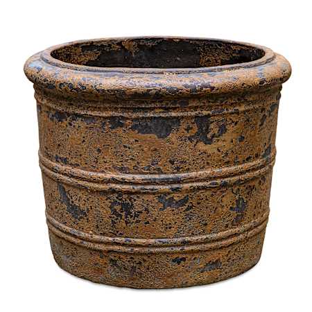 Uttermost Weathered Relic 20" Wide Concrete Outdoor Planter Rust Black