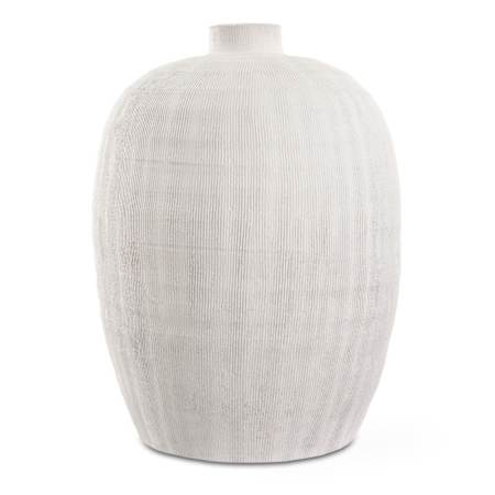 Uttermost Floreana 14" Tall Ceramic Vase White