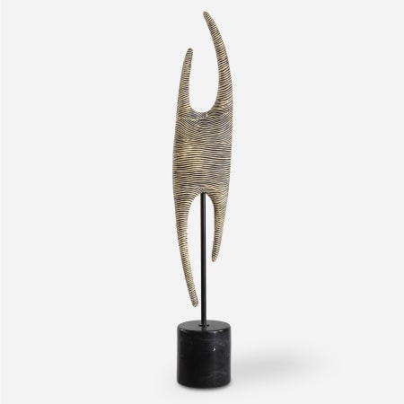 Uttermost Pochette 27" Tall Abstract Statue Black / White