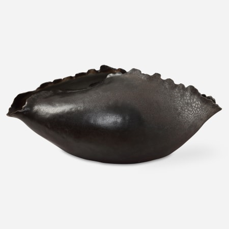 Uttermost Blossom 17" Wide Ceramic Vase Bronzed Metallic