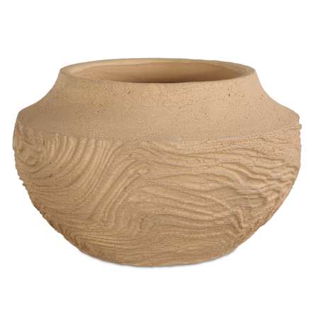 Uttermost Sandstone Flow 7" Tall Terracotta Vase Sand Dunes