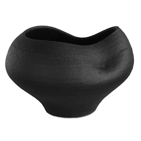 Uttermost Nocturne Ceramic Decorative Bowl Textured Black