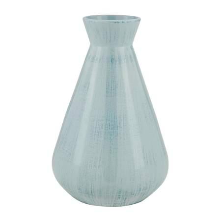Uttermost Flare Spire 18" Tall Indoor-Outdoor Ceramic Vase Blue