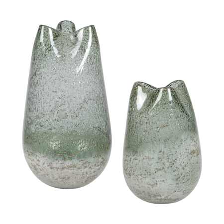Uttermost Chianti Seeded Glass Vases - Set of 2 Blue / Green