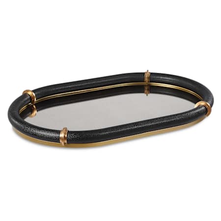 Uttermost Cyprus Black Oval Tray Black / Brass