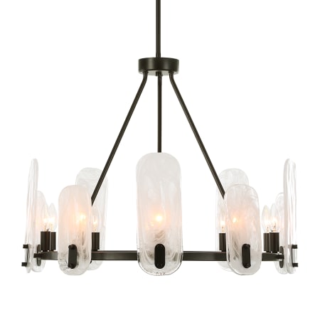 Uttermost Ellipse 10 Light 28" Wide Chandelier Dark Bronze